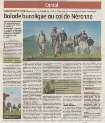 Accompagnateur guide de randonnée recommandé par les médias et le public avis des participants randonnée cantal Puy Mary